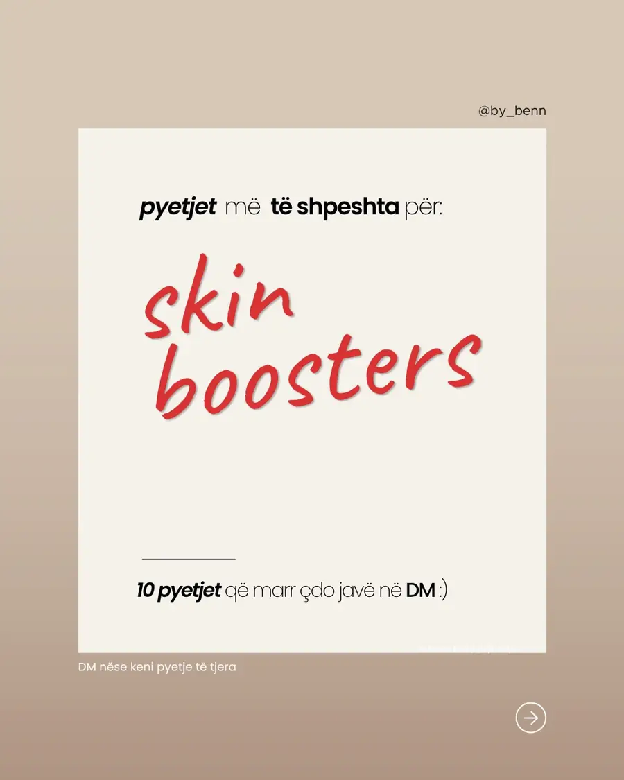 Pyetjet më të shpeshta që na bëhen për skinboosters 🫶🏻
